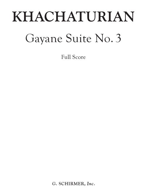 Gayane Suite No. 3