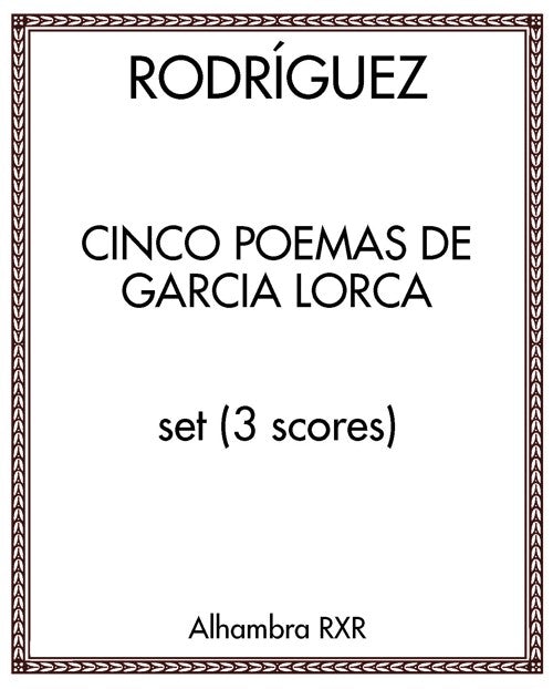 Cinco Poemas de Garcia Lorca - set (3 scores)