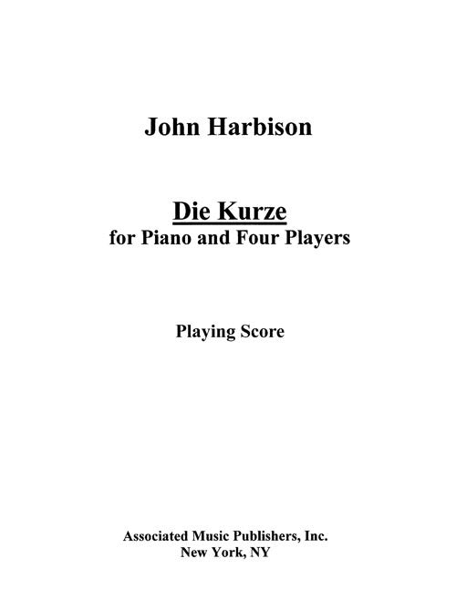 Die Kürze - set of score and parts
