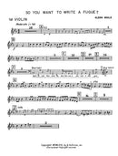 So You Want to Write a Fugue?