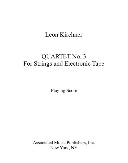 String Quartet No. 3