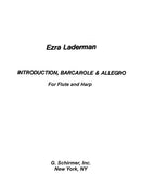 Introduction, Barcarolle, and Allegro