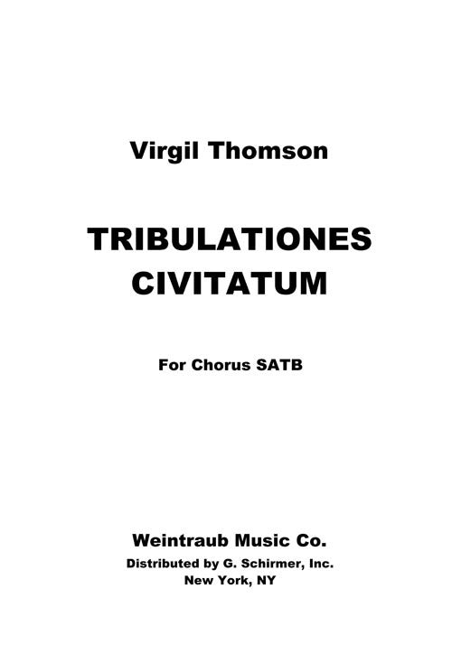 Tribulationes Civitatum - SATB version