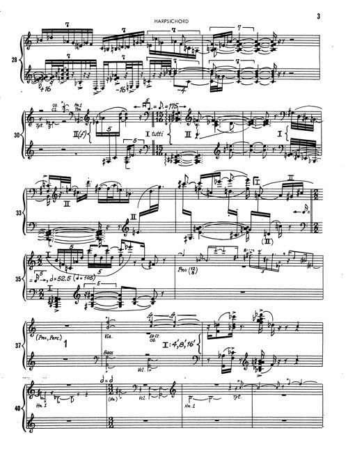 Double Concerto (Solo Harpsichord Part)