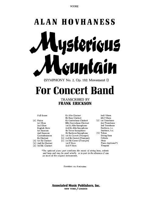 Mysterious Mountain, from Symphony No. 2, for band
