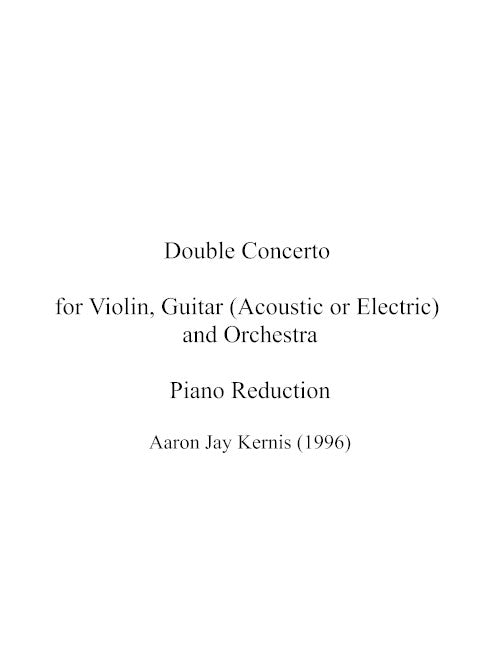Double Concerto for Guitar and Violin