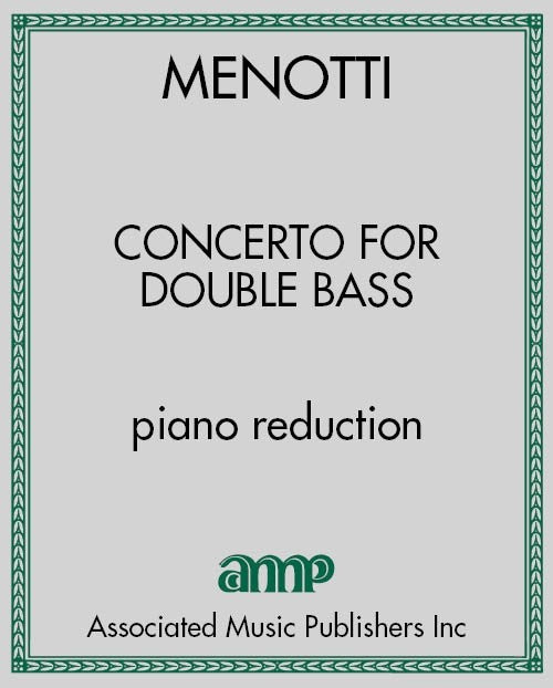 Concerto for Doublebass - piano reduction