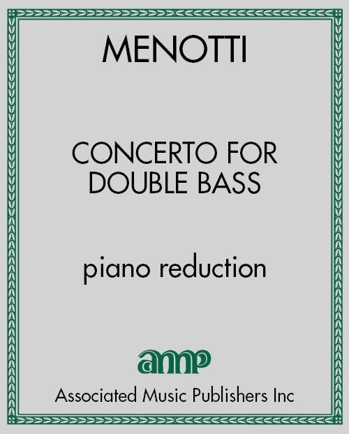 Concerto for Doublebass - piano reduction