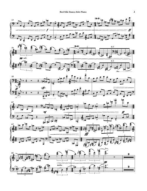 Red Silk Dance - solo part (piano)