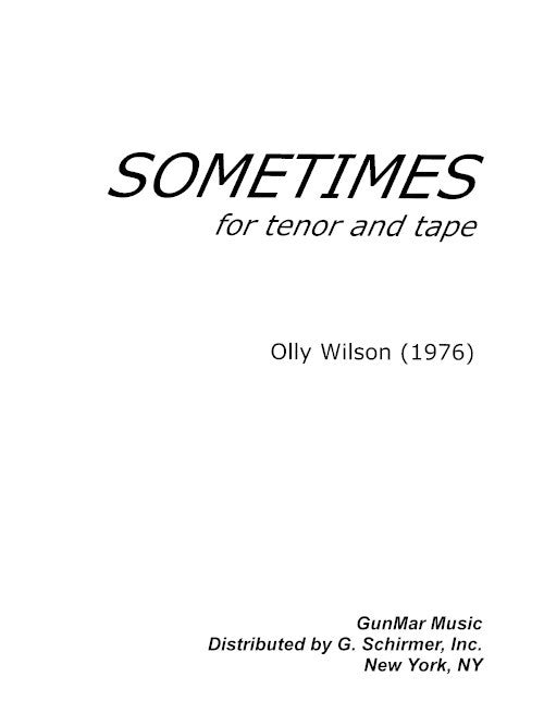 Sometimes