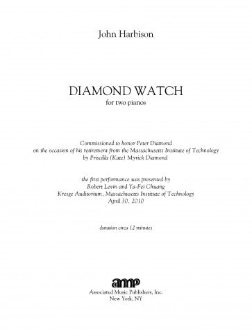 Diamond Watch (Double Play for Two Pianos)