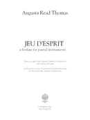 Jeu d'esprit, a fanfare for paired instruments (woodwinds)