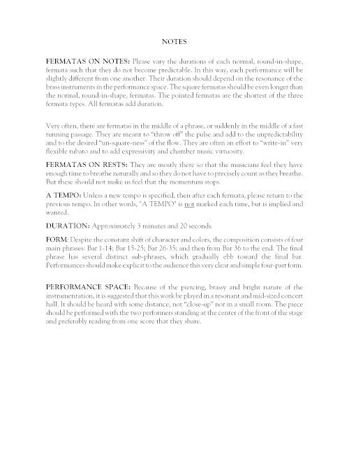 Jeu d'esprit, a fanfare for paired instruments (woodwinds)