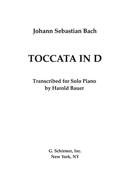 Toccata in D Major, BWV 912 (arr.)