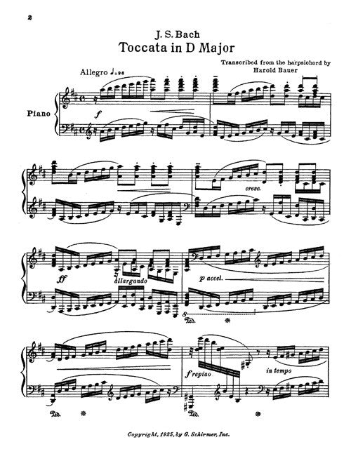 Toccata in D Major, BWV 912 (arr.)