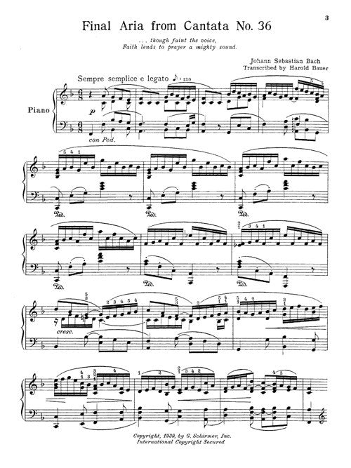 Final Aria from Cantata 36 (arr.)