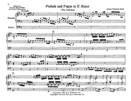 Prelude and Fugue in E Minor, BWV 533 ("The Cathedral")