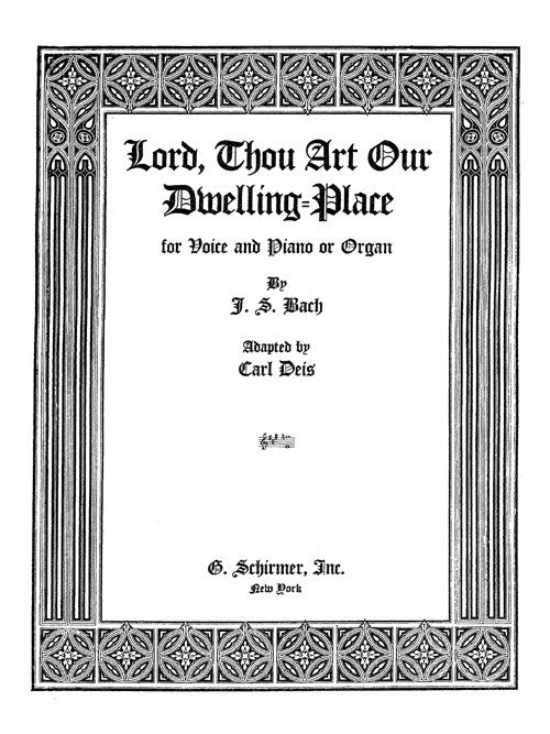 Lord, Thou art our dwelling-place