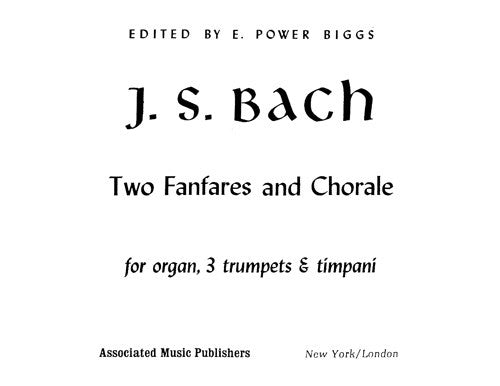 Two Fanfares and a Chorale
