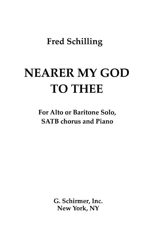 Nearer my God to Thee