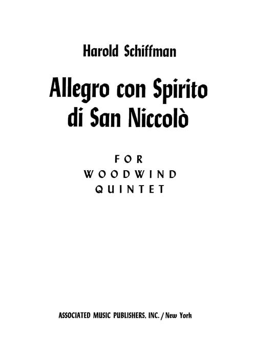 Allegro con Spirito di San Niccolo