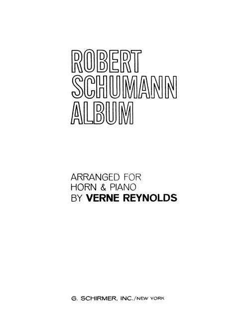 Robert Schumann Album