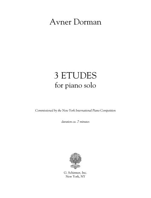 Three Etudes