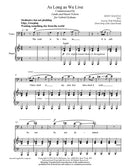 As Long as We Live (High Baritone and Piano)