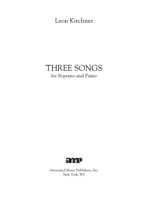 Three Songs