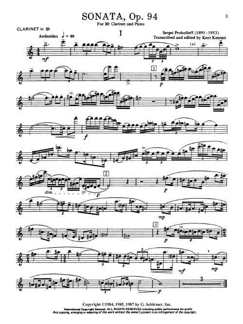 Sonata for Clarinet and Piano, Op. 94