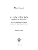 His Name is Jan (for voice and string quartet)