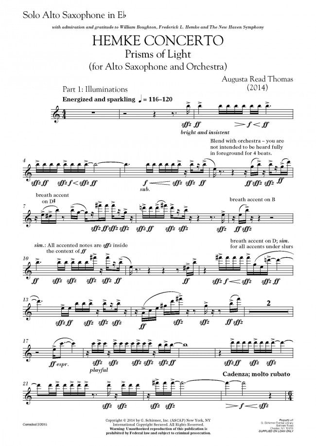 Hemke Concerto 'Prisms of Light' - Digital
