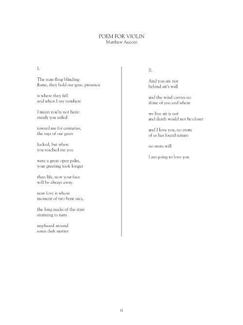 Poem for Violin