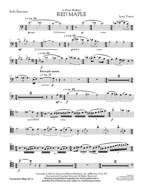 Red Maple - solo part only