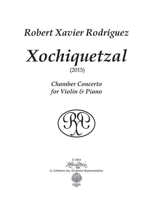 Xochiquetzal (for violin and piano)