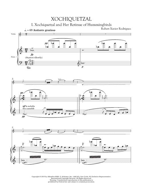 Xochiquetzal (for violin and piano)