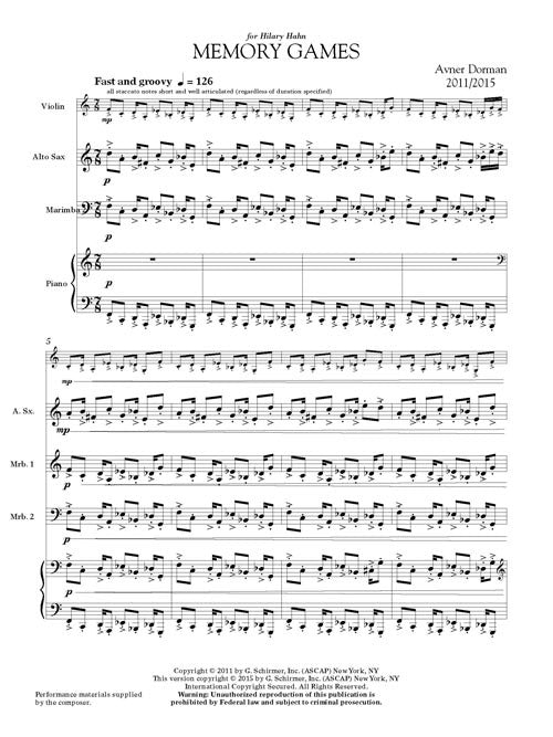 Memory Games (for ensemble)