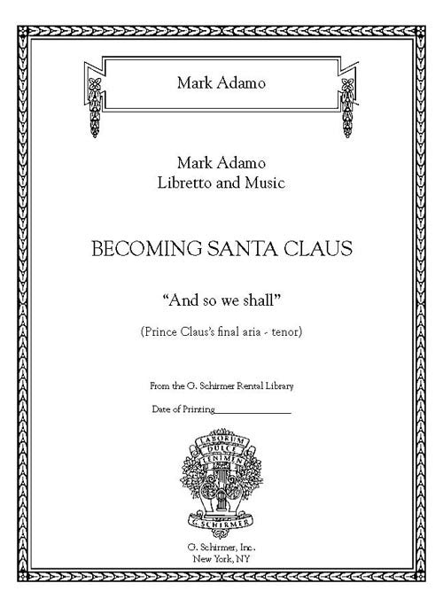 And So We Shall from 'Becoming Santa Claus'