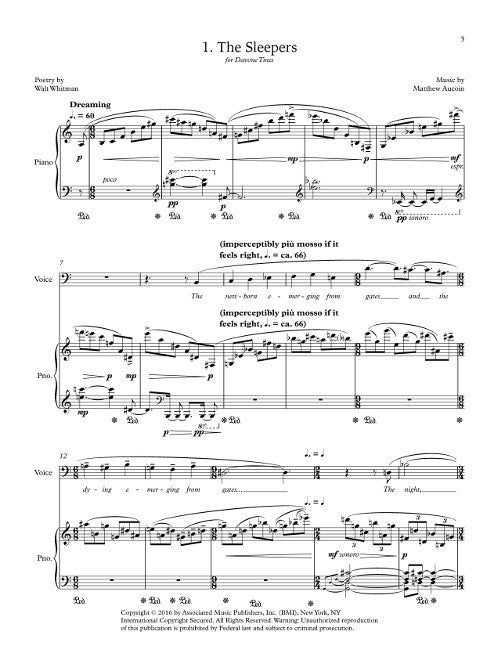 Three Whitman Songs