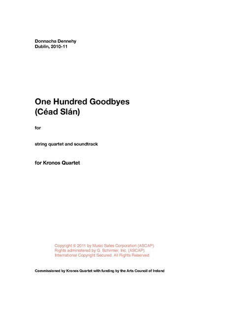 One Hundred Goodbyes (Céad Slán)
