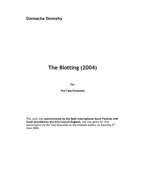 The Blotting