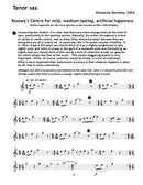 Mild, Medium-Lasting, Artificial Happiness (for sax quartet)