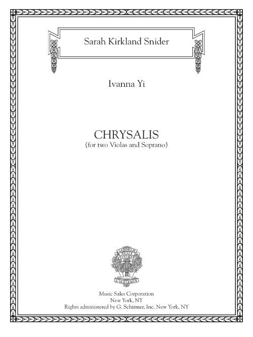 Chrysalis (for soprano and two violas)