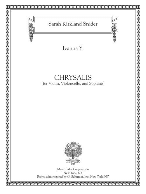 Chrysalis (for soprano, violin, cello)