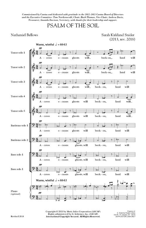 Psalm of the Soil