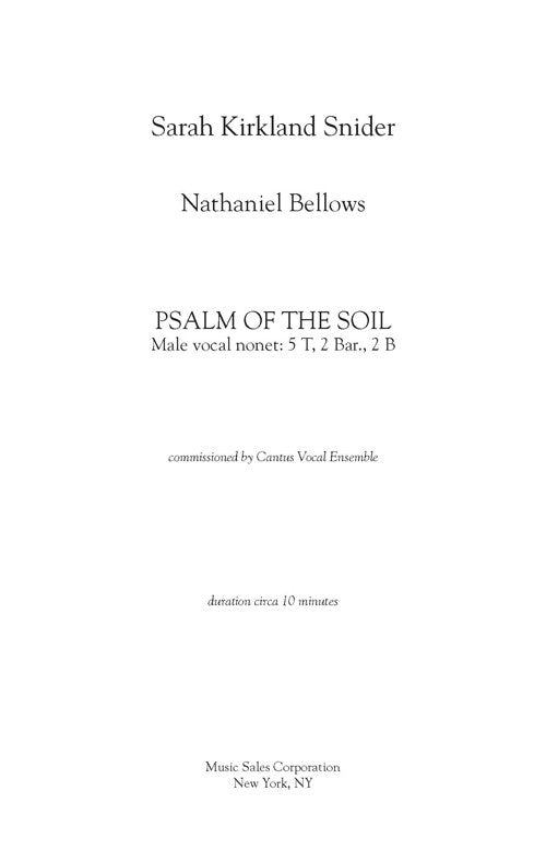 Psalm of the Soil