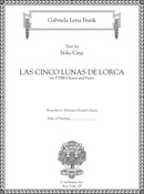 Las cinco lunas de Lorca (TTBB chorus and piano, set of 10 octavos)