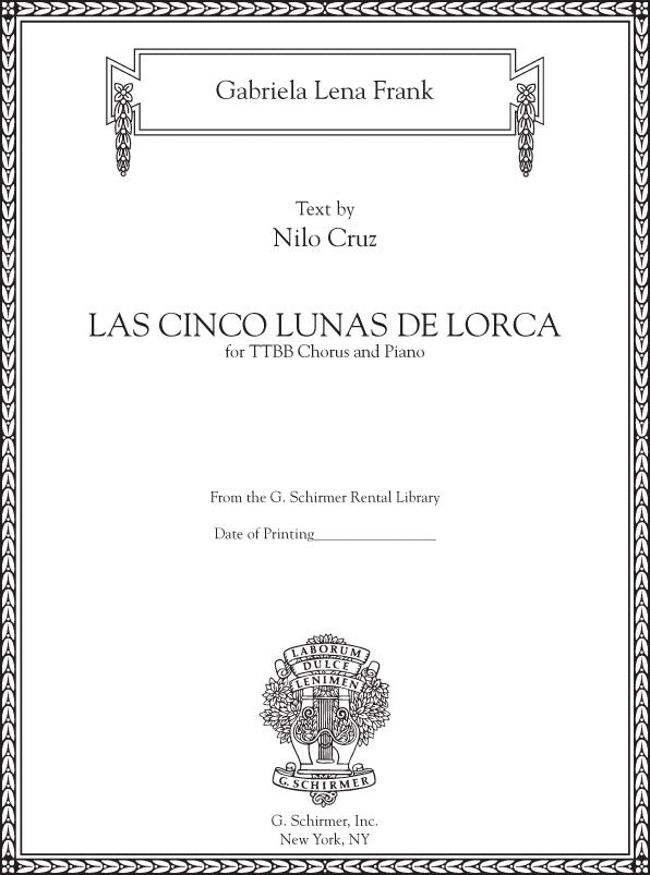 Las cinco lunas de Lorca (The Five Moons of Lorca, set of 10 octavos)