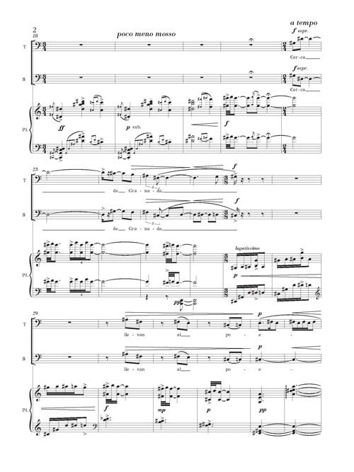 Las cinco lunas de Lorca (The Five Moons of Lorca, set of 10 octavos)