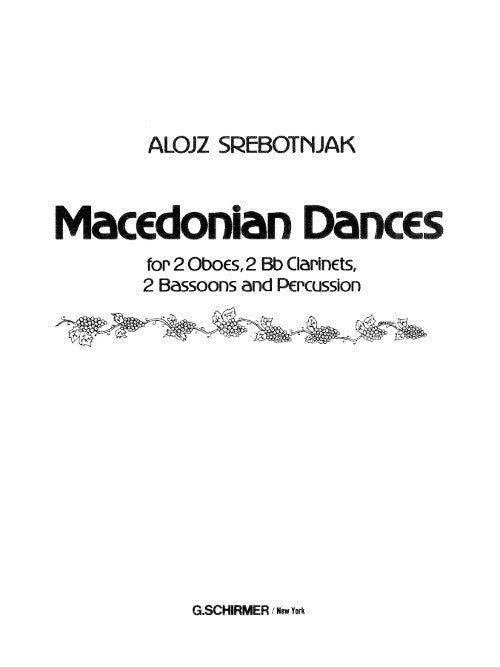 Macedonian Dances (for ensemble)